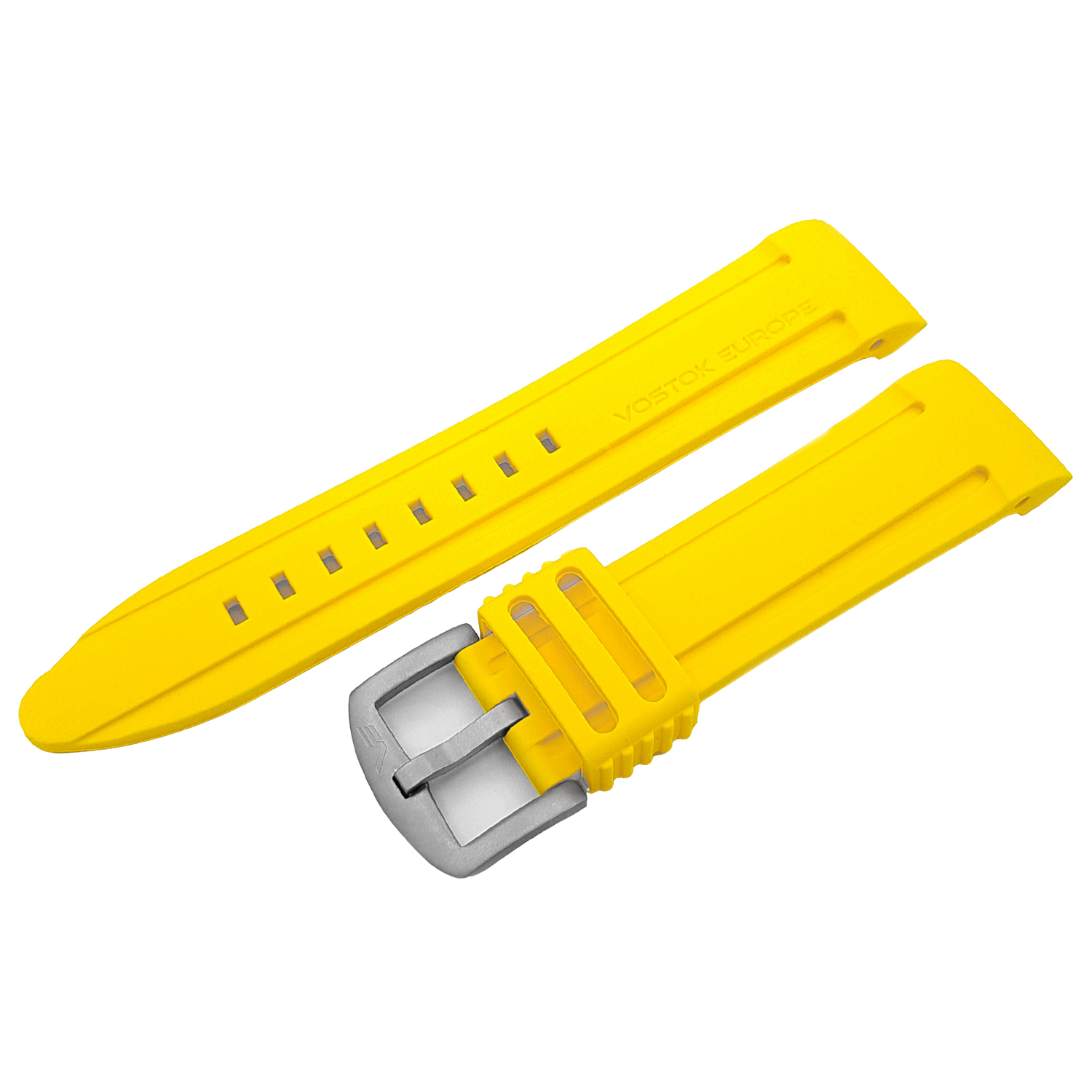 Anchar　シリコンストラップ※お取り寄せとなります。<br>（ラグ幅24㎜　Ref.silicone_yellow_143）