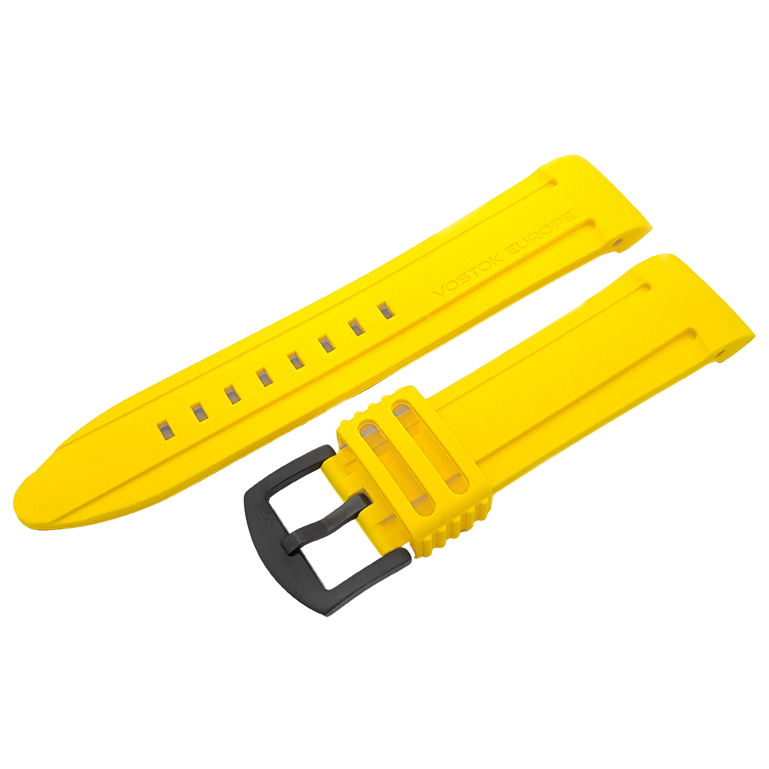 Anchar　シリコンストラップ※お取り寄せとなります。<br>（ラグ幅24㎜　Ref.silicone_yellow_144）