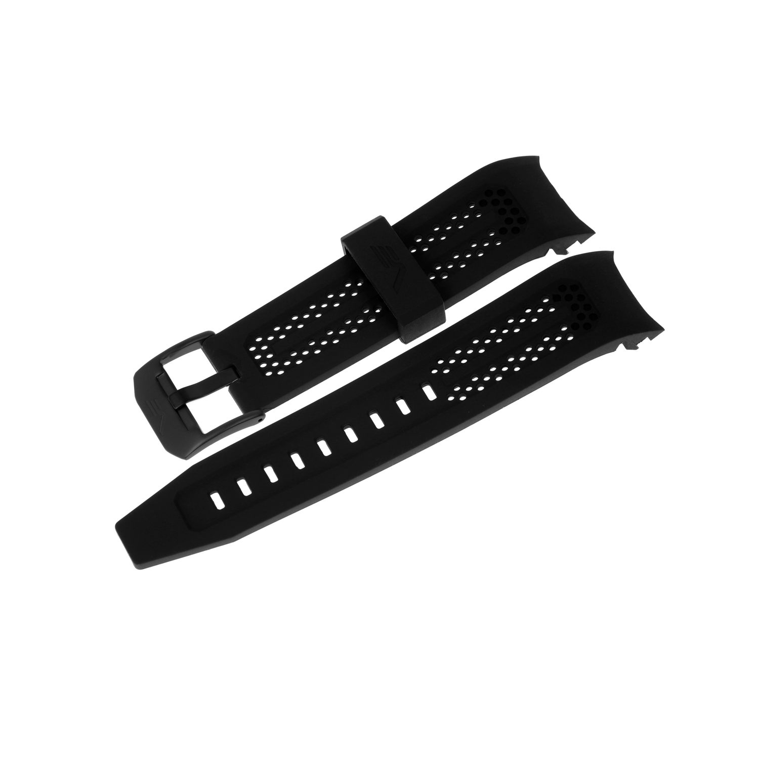 Atomic Age　シリコンストラップ※お取り寄せとなります。<br>（ラグ幅25㎜　Ref.silicone_white_black_buckle_703）