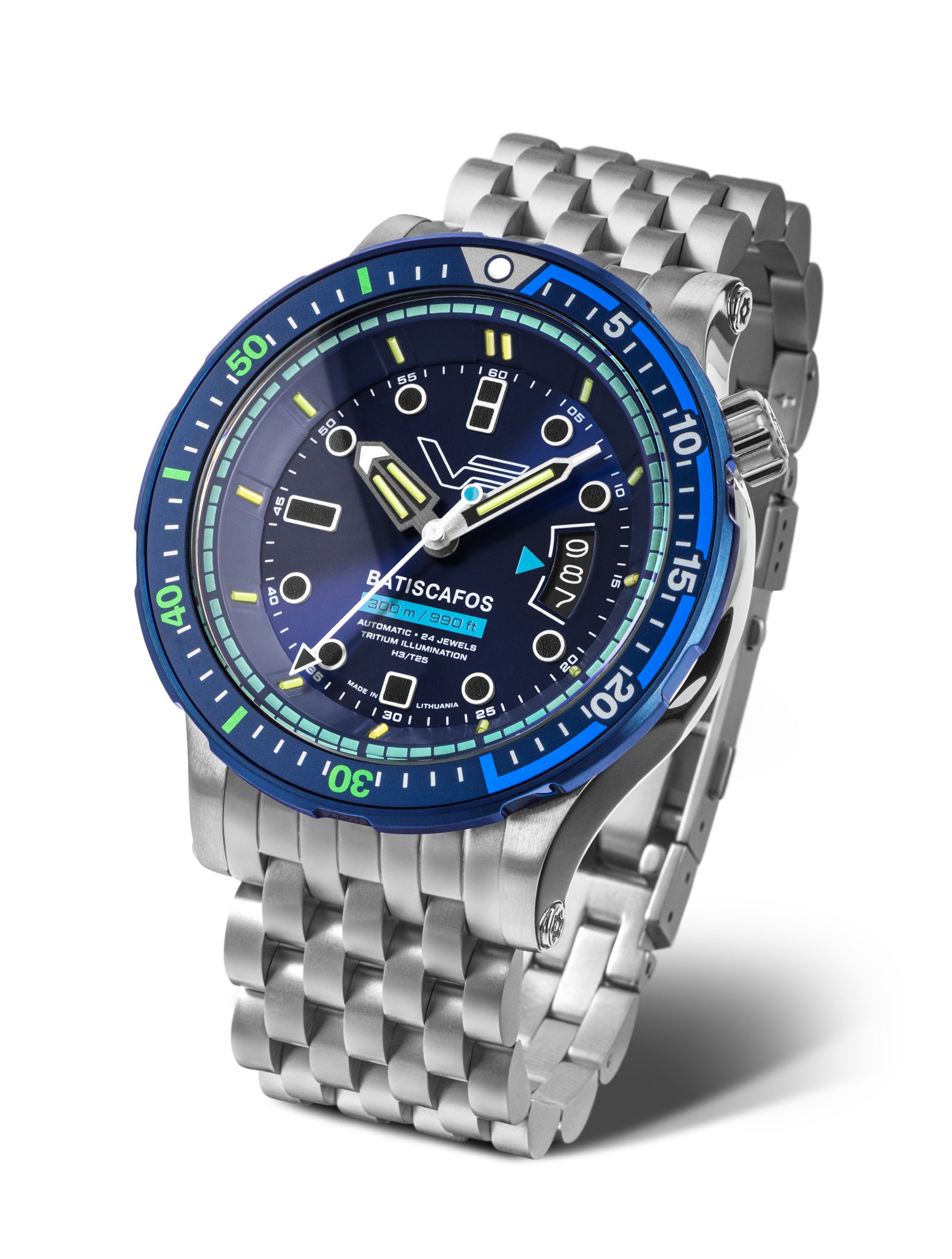 Batiscafos NH35-511E768 ブルーストラップ – vostok-europe-jp
