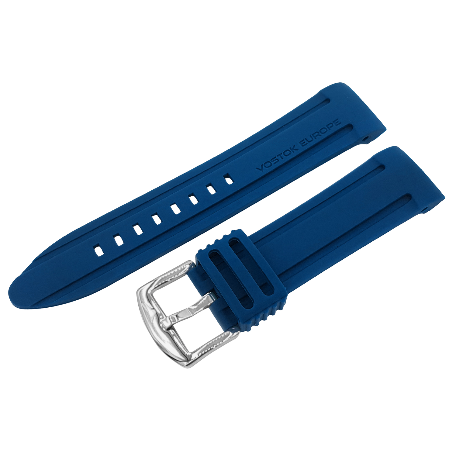 Batiscafos　シリコンストラップ※お取り寄せとなります。<br>（ラグ幅24㎜　Ref.silicone_blue_768）