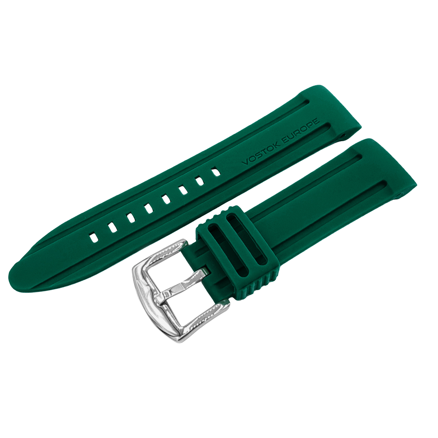 Batiscafos　シリコンストラップ※お取り寄せとなります。<br>（ラグ幅24㎜　Ref.silicone_green_770）