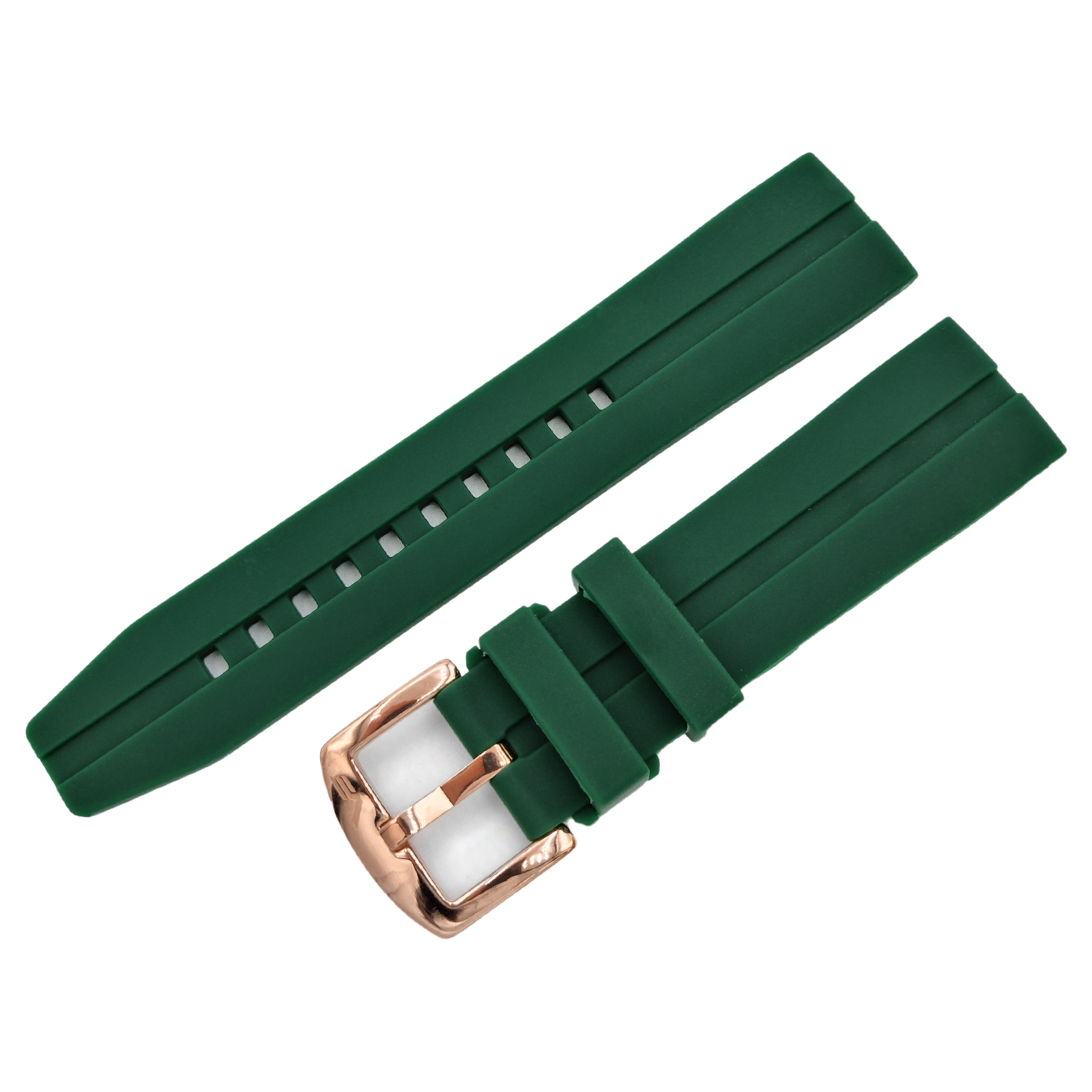 Expedition シリコンストラップ（ラグ幅22㎜ Ref.silicone_green_656） – vostok-europe-jp