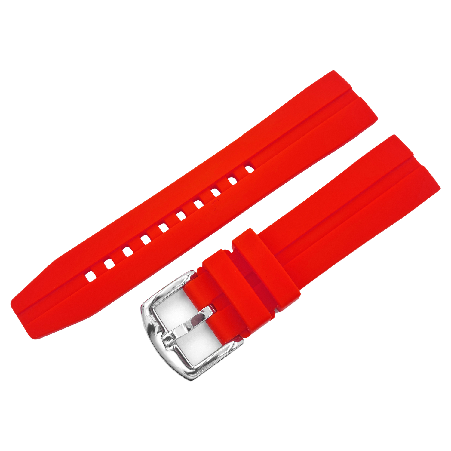 Expedition　シリコンストラップ※お取り寄せとなります。<br>（ラグ幅22㎜　Ref.silicone_red_258）