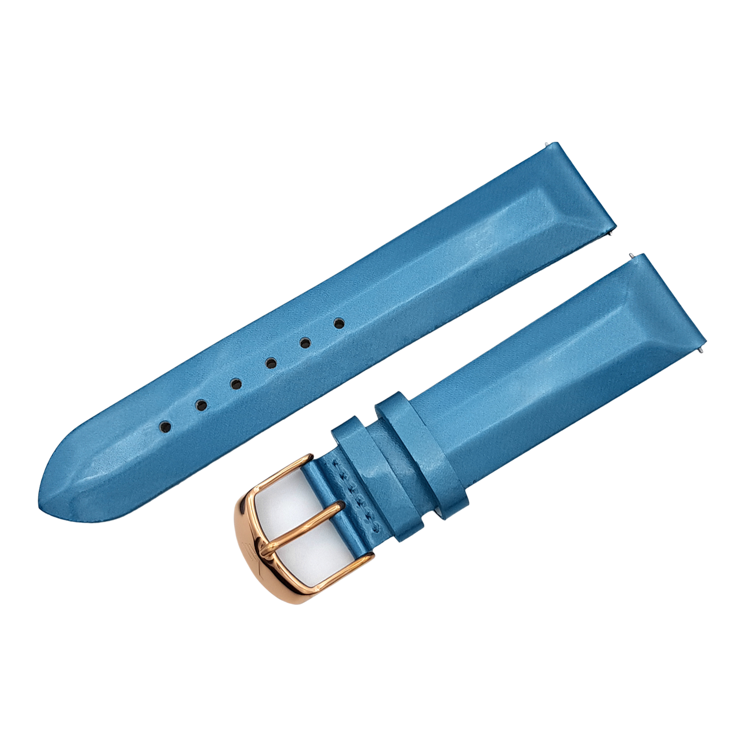 Undine　レザーストラップ※お取り寄せとなります。<br>（ラグ幅20㎜　Ref.leather_527_sky）