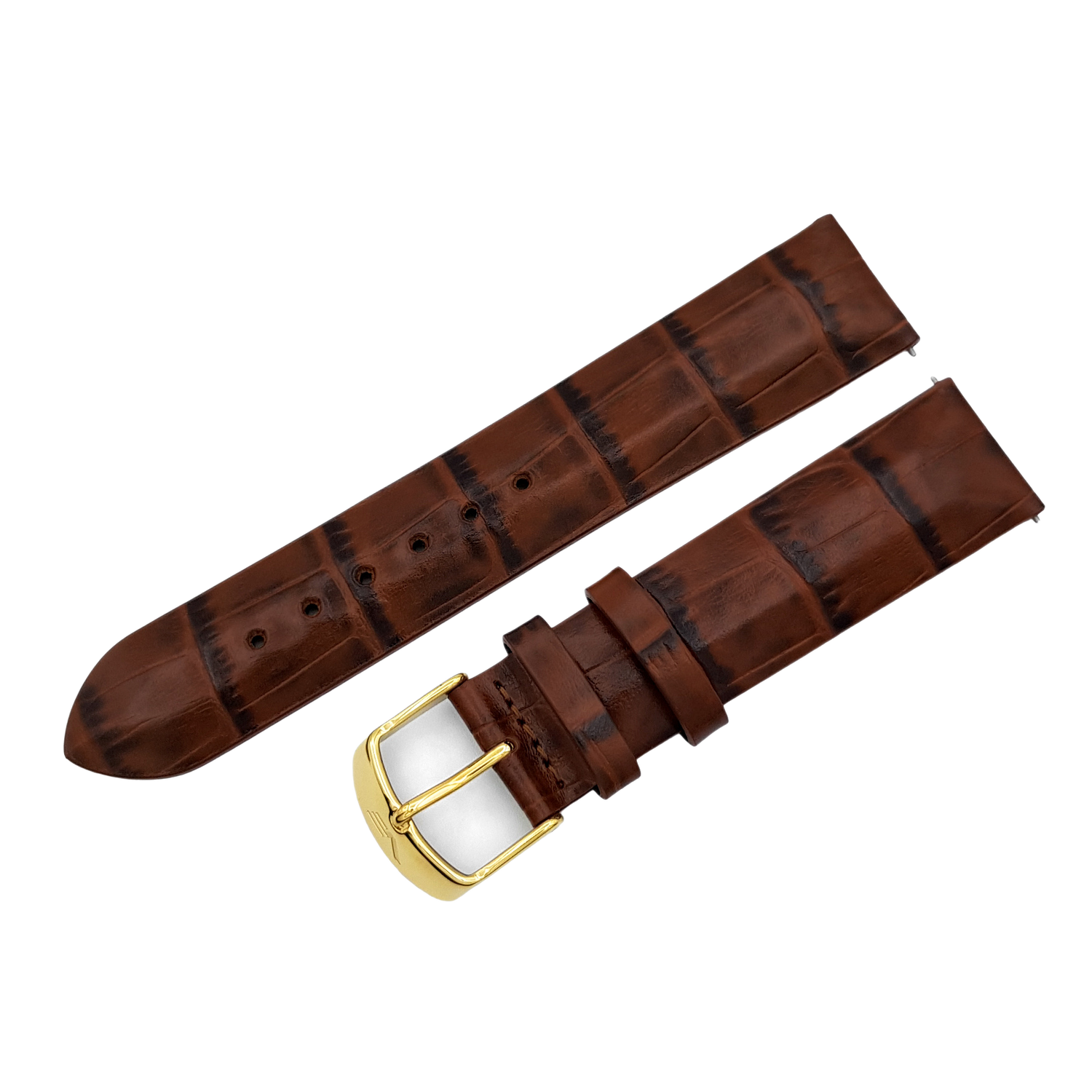 Undine　レザーストラップ※お取り寄せとなります。<br>（ラグ幅20㎜　Ref.leather_569_d.brown_croco）