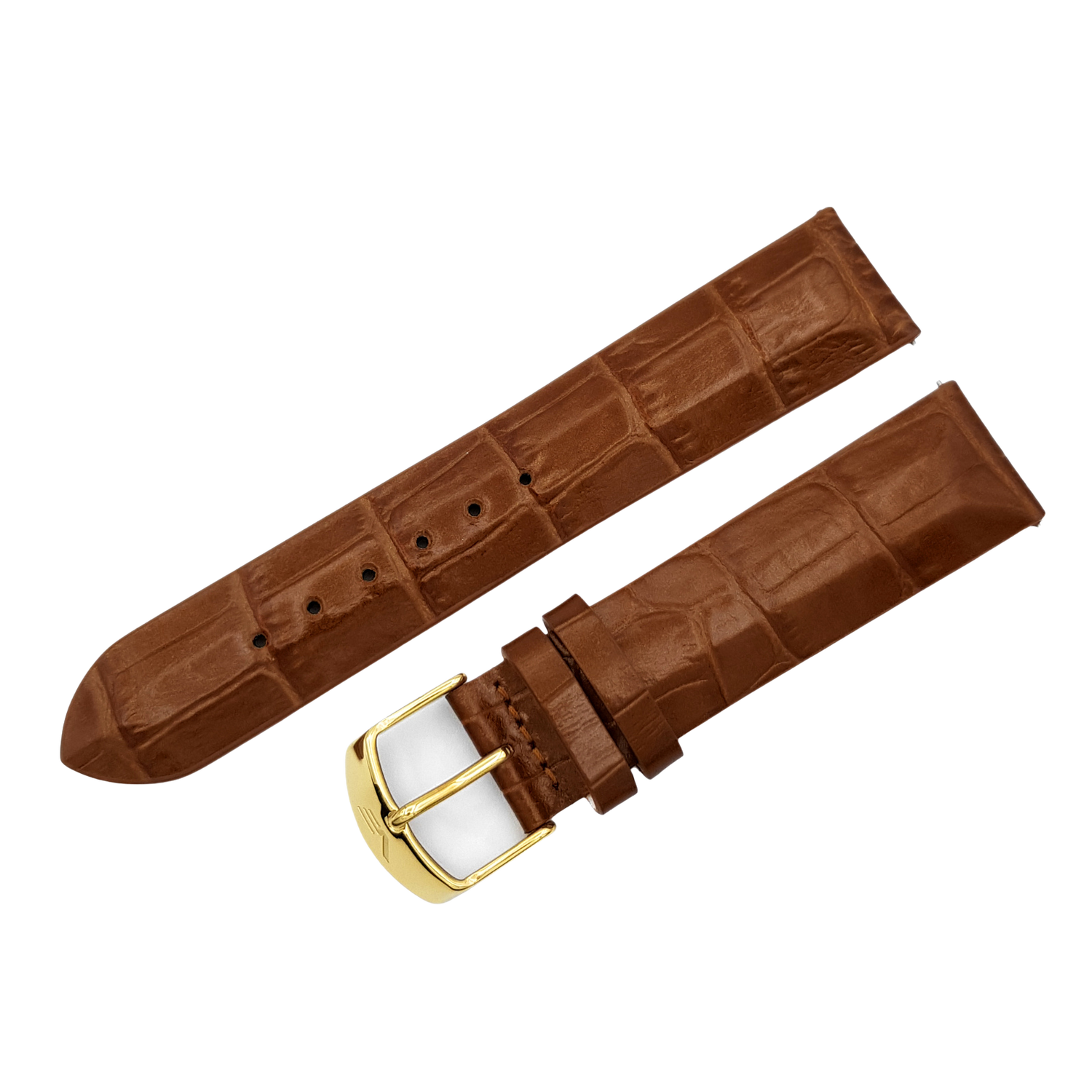 Undine　レザーストラップ※お取り寄せとなります。（ラグ幅20㎜　Ref.leather_569_l.brown_croco）