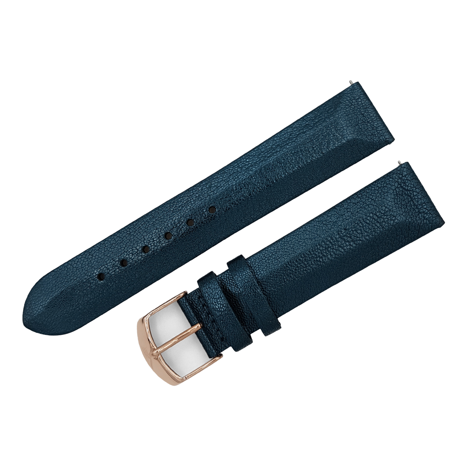 Undine　レザーストラップ※お取り寄せとなります。<br>（ラグ幅20㎜　Ref.leather_628_royal）