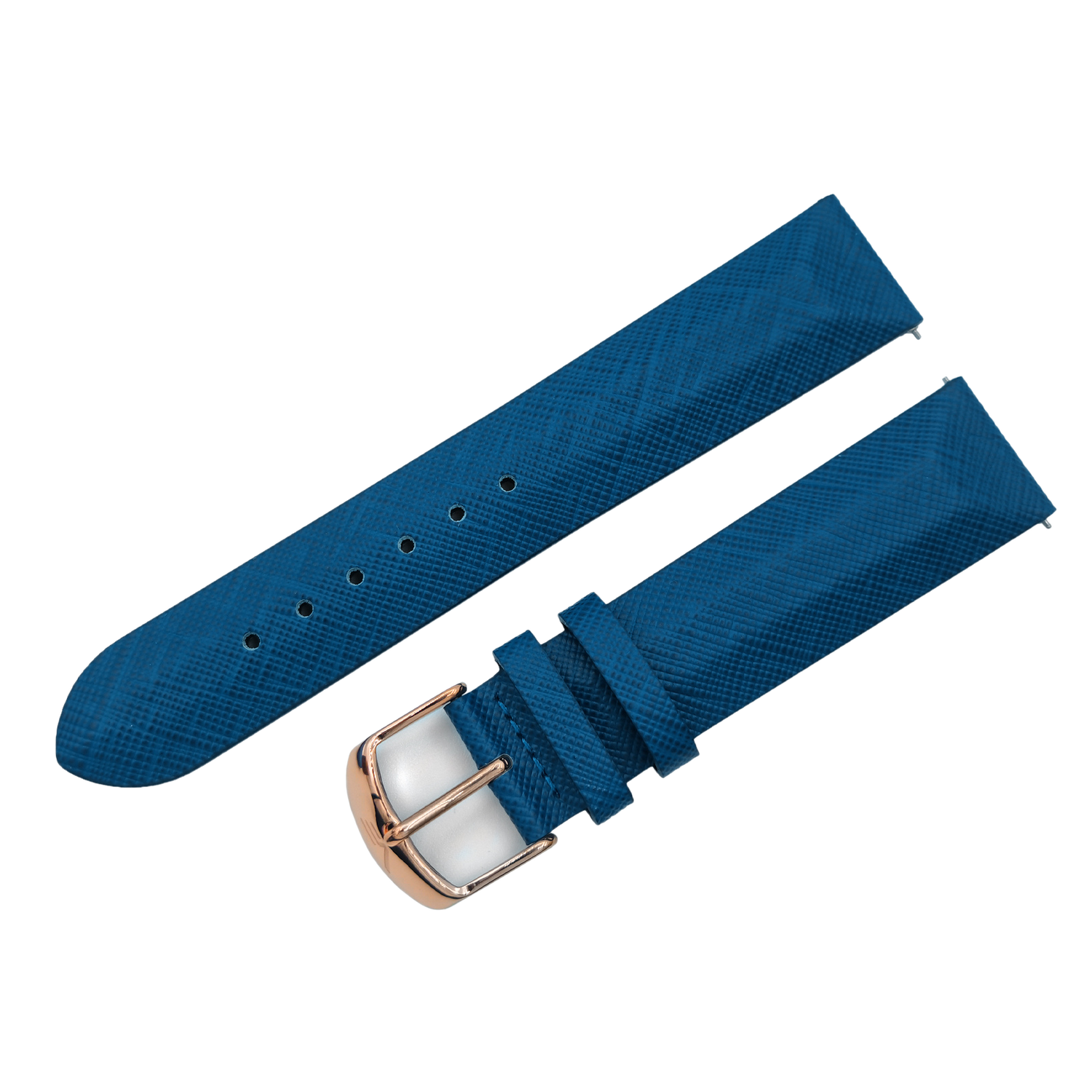 Undine　レザーストラップ※お取り寄せとなります。<br>（ラグ幅20㎜　Ref.leather_670_royal）