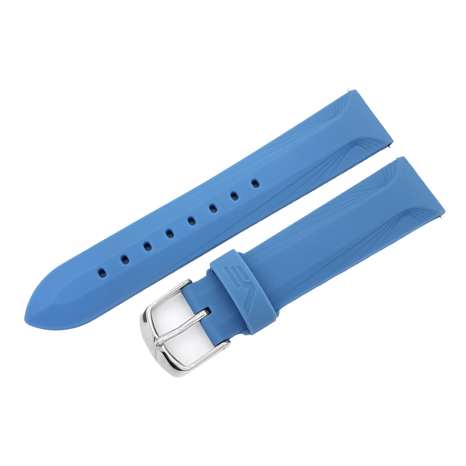 Undine　シリコンストラップ※お取り寄せとなります。<br>（ラグ幅20㎜　Ref.silicone_blue_526）