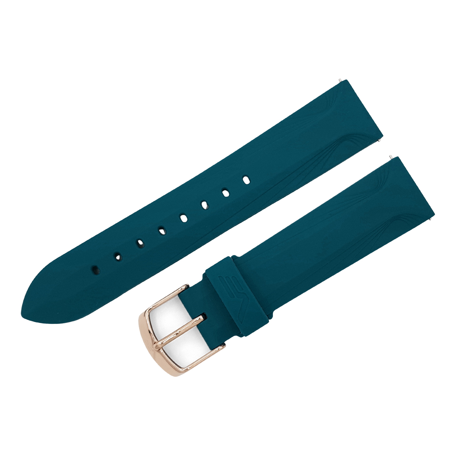 Undine　シリコンストラップ※お取り寄せとなります。<br>（ラグ幅20㎜　Ref.silicone_blue_628）