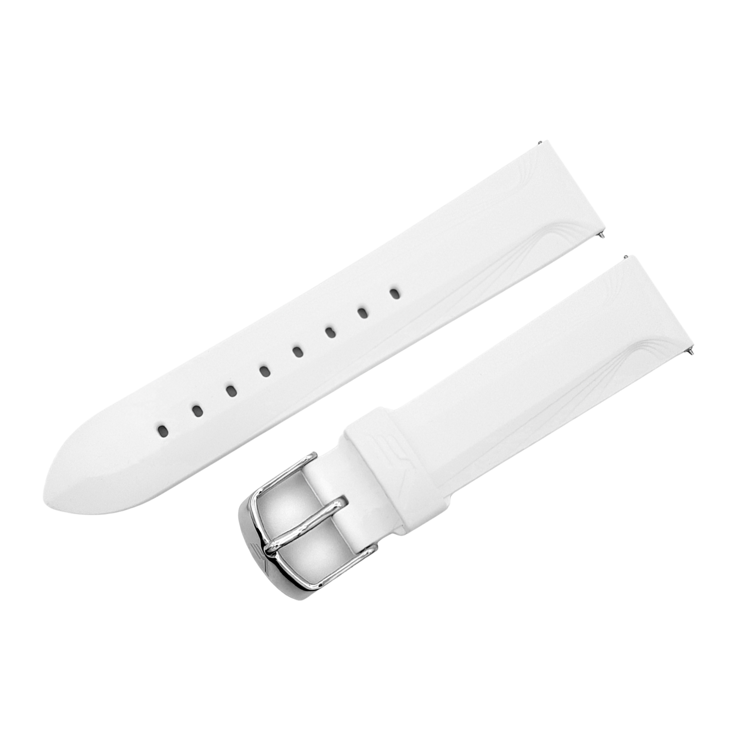 Undine　シリコンストラップ※お取り寄せとなります。<br>（ラグ幅20㎜　Ref.silicone_white_524）