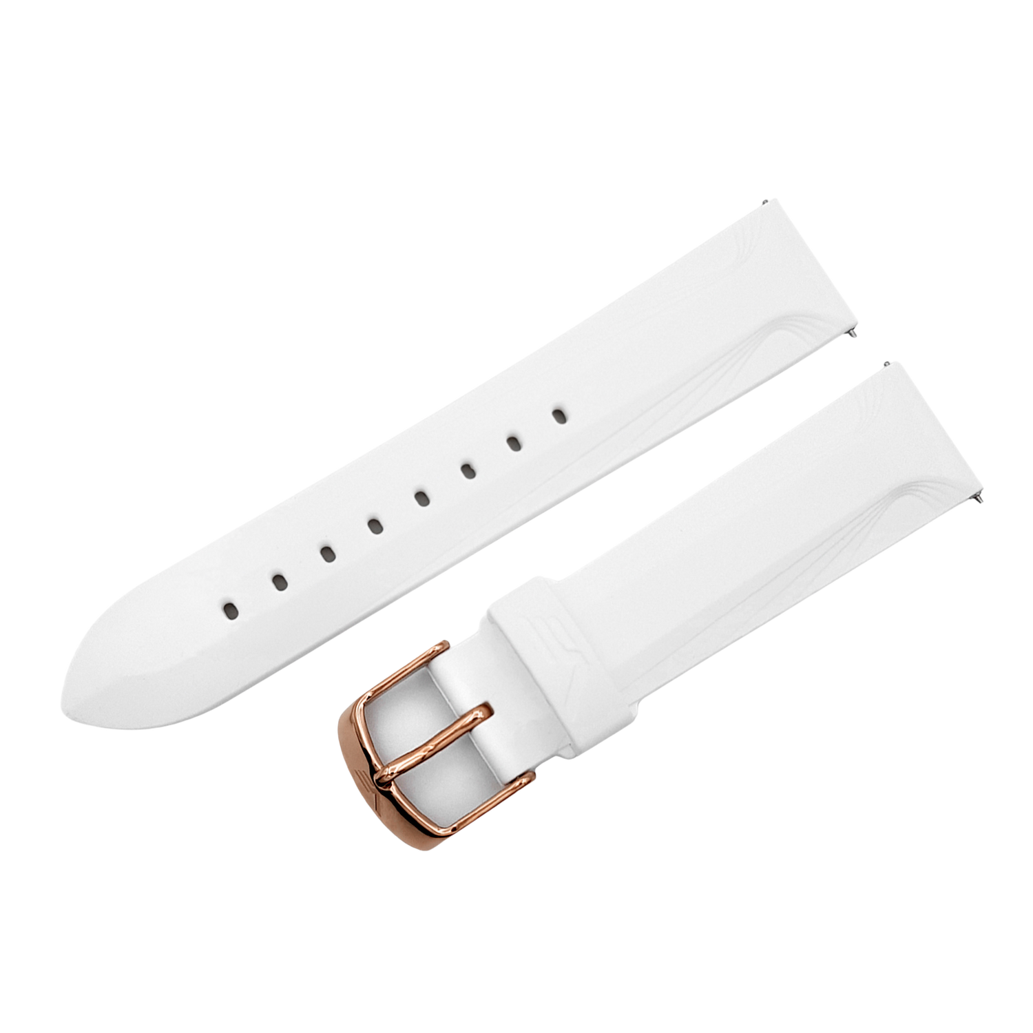 Undine　シリコンストラップ※お取り寄せとなります。<br>（ラグ幅20㎜　Ref.silicone_white_528）