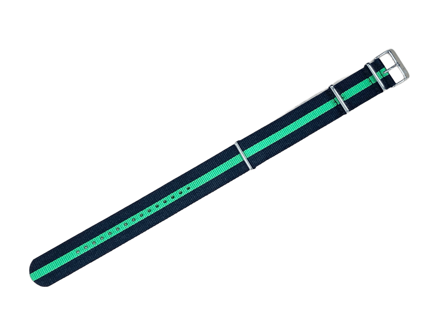 ナイロンストラップ（ラグ幅：24ｍｍ Ref.VE.0.W.BlackGreen.Nylon.24）