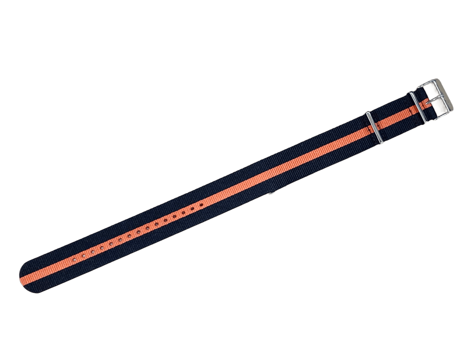 ナイロンストラップ（ラグ幅：24ｍｍ Ref.VE.0.W.BlackOrange.Nylon.24）