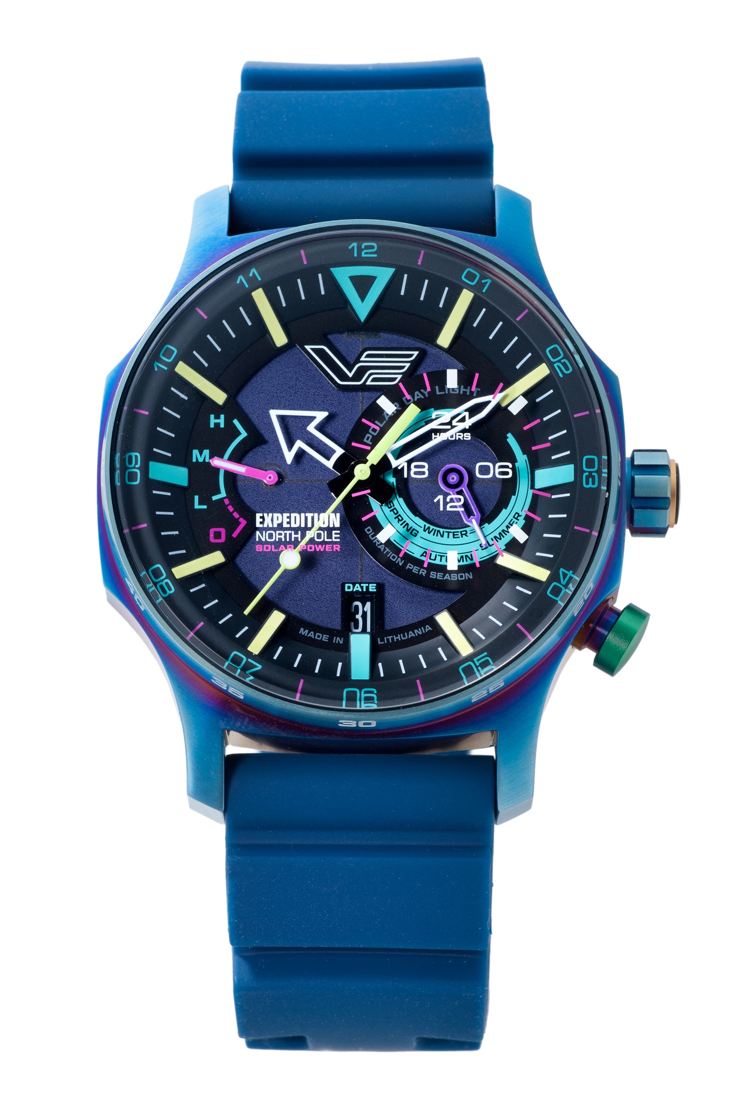 Gvenet Expedition North Pole1 “Polar Light” Solar Power 24H VS57-595D737 ※お取り – vostok-europe-jp