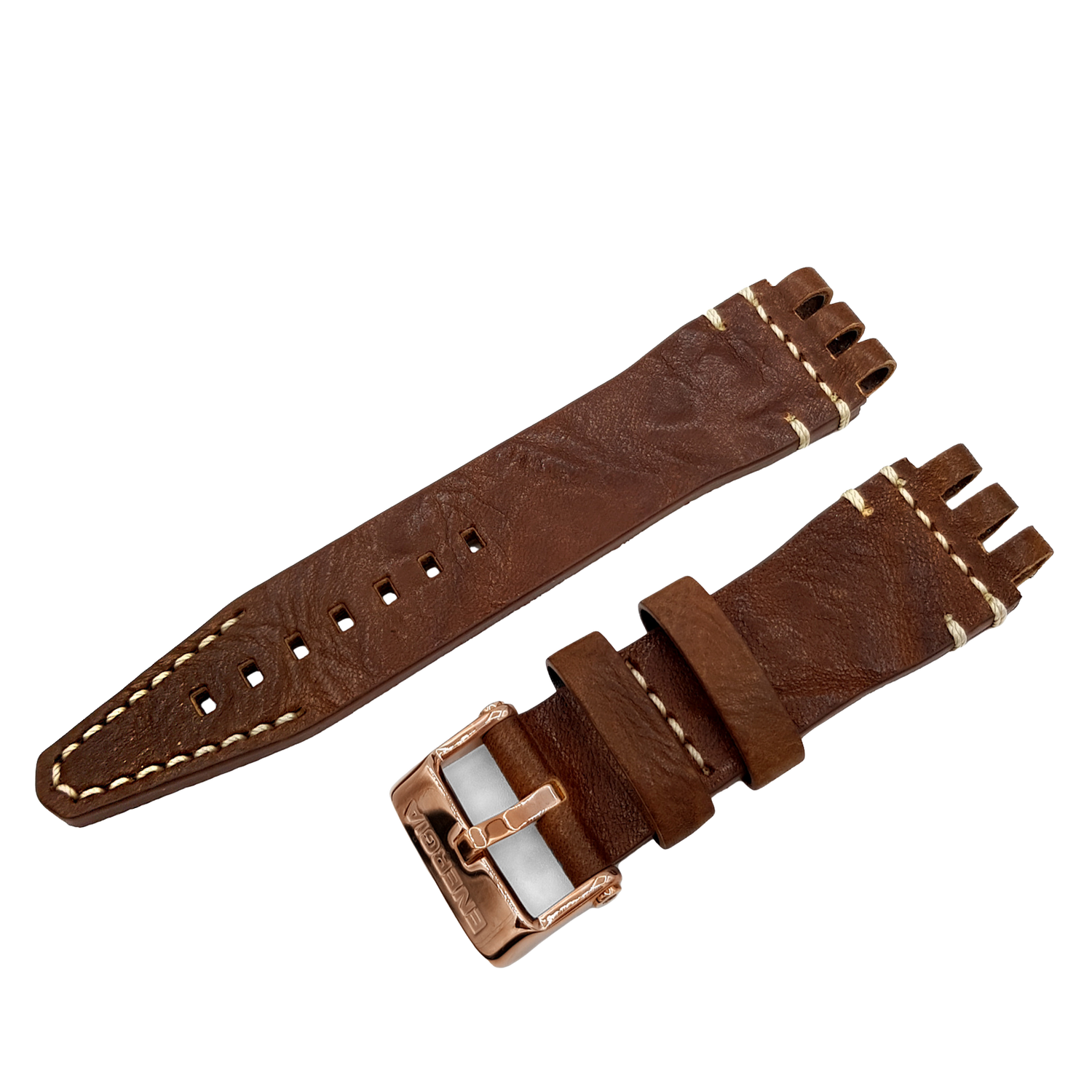 Energia　レザーストラップ※お取り寄せとなります。<br>（ラグ幅26㎜　Ref.leather_281_croco）