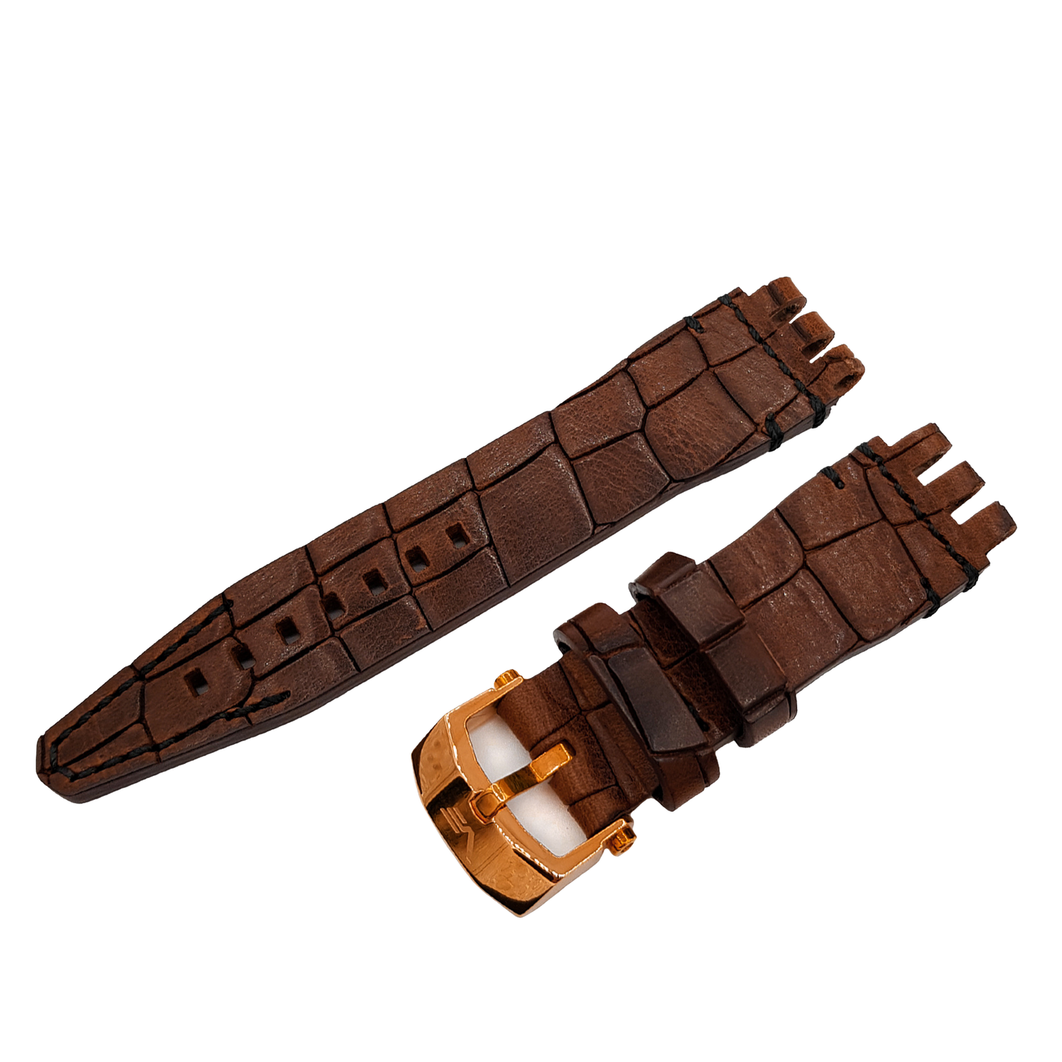 Energia　レザーストラップ※お取り寄せとなります。<br>（ラグ幅26㎜　Ref.leather_282_croco）