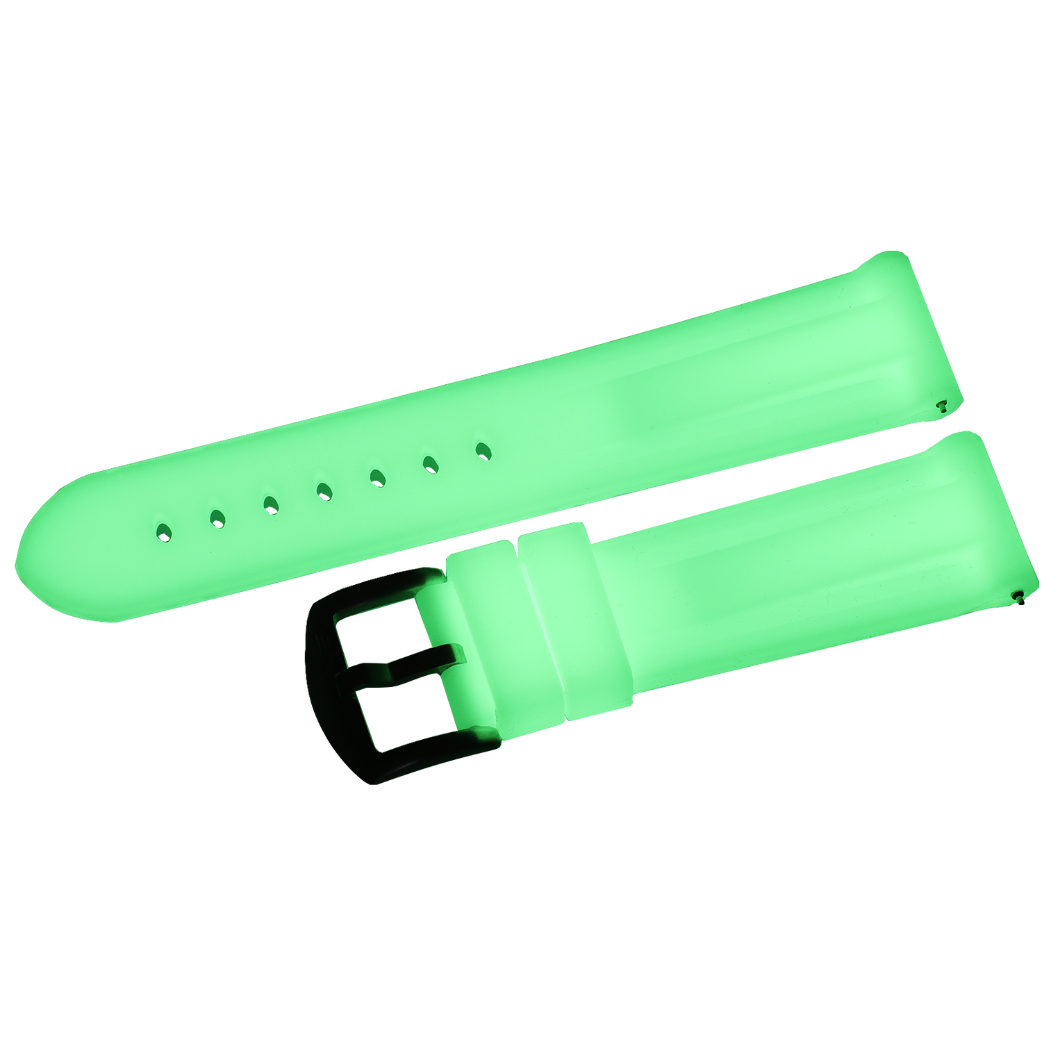 Expedition　シリコンストラップ※お取り寄せとなります。<br>（ラグ幅24㎜　Ref.silicon_luma_L02_glow_in_the_dark）
