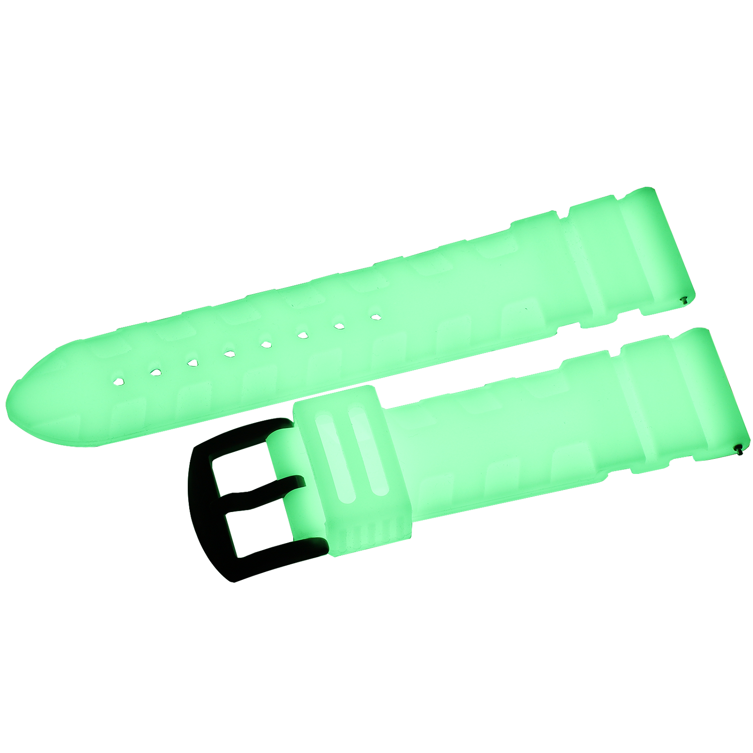 Expedition　シリコンストラップ※お取り寄せとなります。<br>（ラグ幅24㎜　Ref.silicon_luma_L03_glow_in_the_dark）